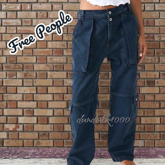 Free People Denim - FREE PEOPLE WE THE FREE MARX CARGO PANTS 28